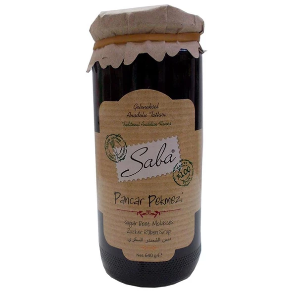 Saba Pancar Pekmezi 640Gr  Sugar Beet Molasses - Resim 4