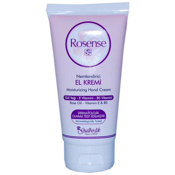 Rosense Gül Yağlı Nemlendirici El Kremi 75ML E ve B5 Vitaminli ürün görseli 1