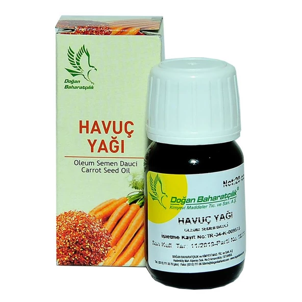 Doğan Baharatçılık Havuç Yağı 20 cc ml Doğal Cam Şişe ürün görseli 1