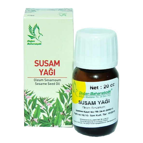 Doğan Baharatçılık Susam Yağı 20cc Doğal Saf Cam Şişe ürün görseli 1