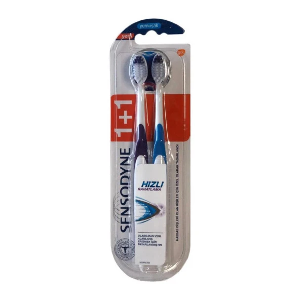 Sensodyne Hızlı Rahatlama Diş Fırçası 1+1 - Yumuşak ürün görseli 1