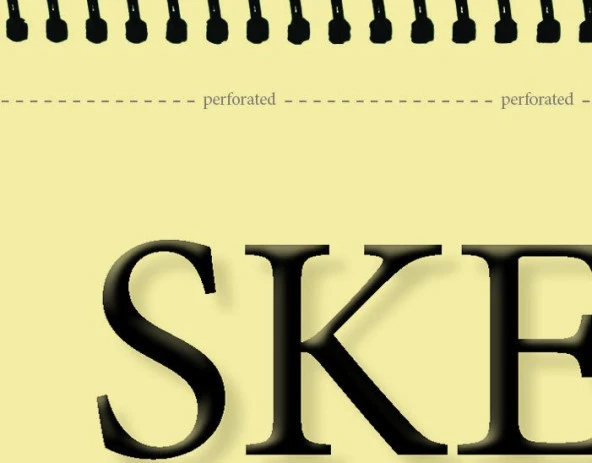 SAHRA A5 Spiralli 90 gr. Ivory 100 yaprak Eskiz Defteri Sketchbook ürün görseli 1