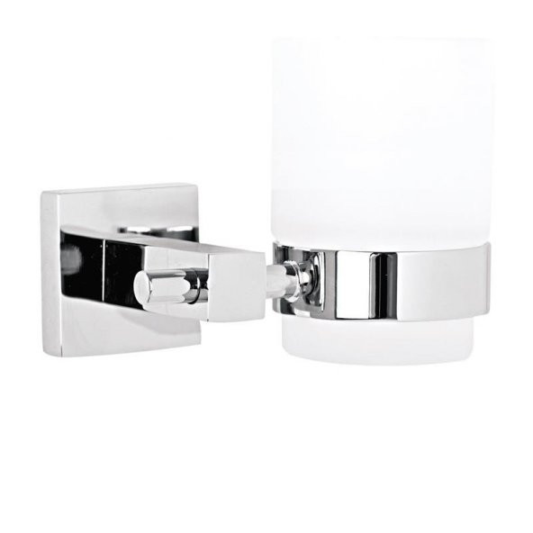 Serel Banyo Diagonal Diş Fırçalığı Cam / Krom 140104003 E.C.A ürün görseli 1