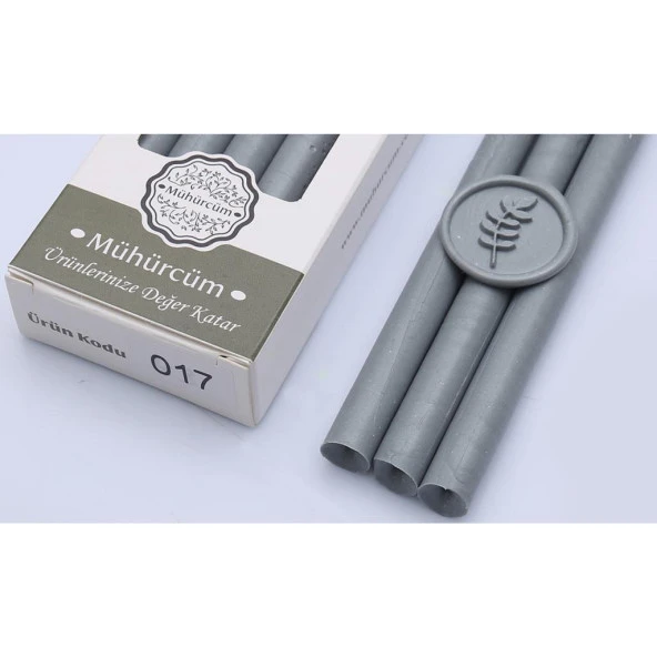 Mühür Mumu Çubuk 11mm x 120mm 10 lu Paket Model No:17 (KOYU GRİ) ürün görseli 1
