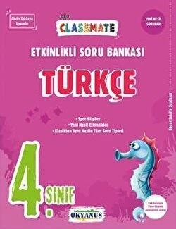 Okyanus Yayınları 4. Sınıf Classmate Türkçe Etkinlikli Soru Bankası ürün görseli 1