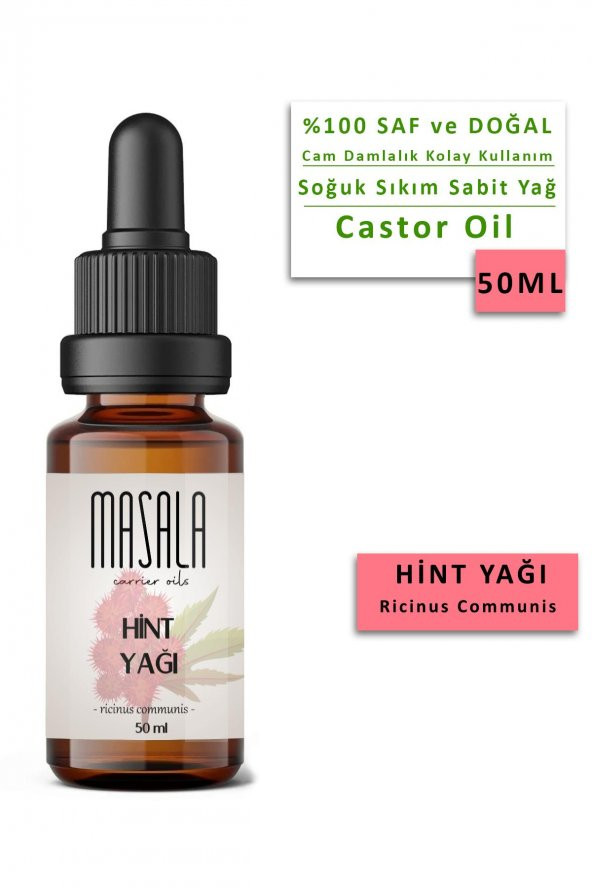 Masala Hint Yağı 50 ml.  (Castor Carrier Oil) ürün görseli 1