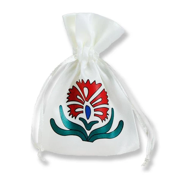 12 Adet Karanfilli Saten Kese 7x9cm ürün görseli 1