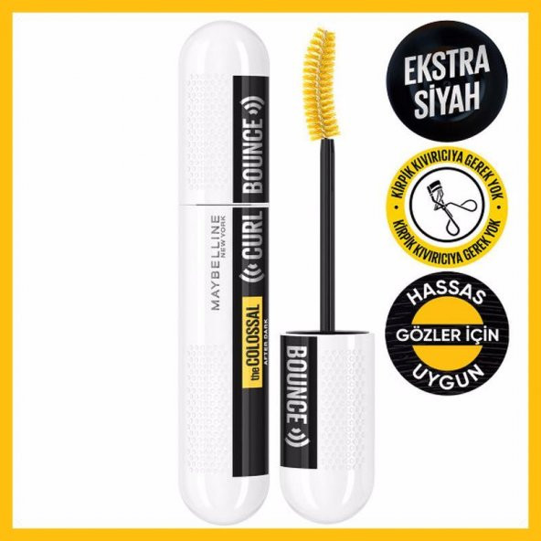 Maybelline New York Colossal Curl Bounce After Dark Maskara ürün görseli 1