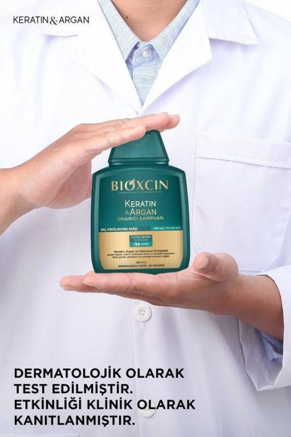 Bioxcin Keratin Argan Onarıcı Şampuan 300 ml ürün görseli 1