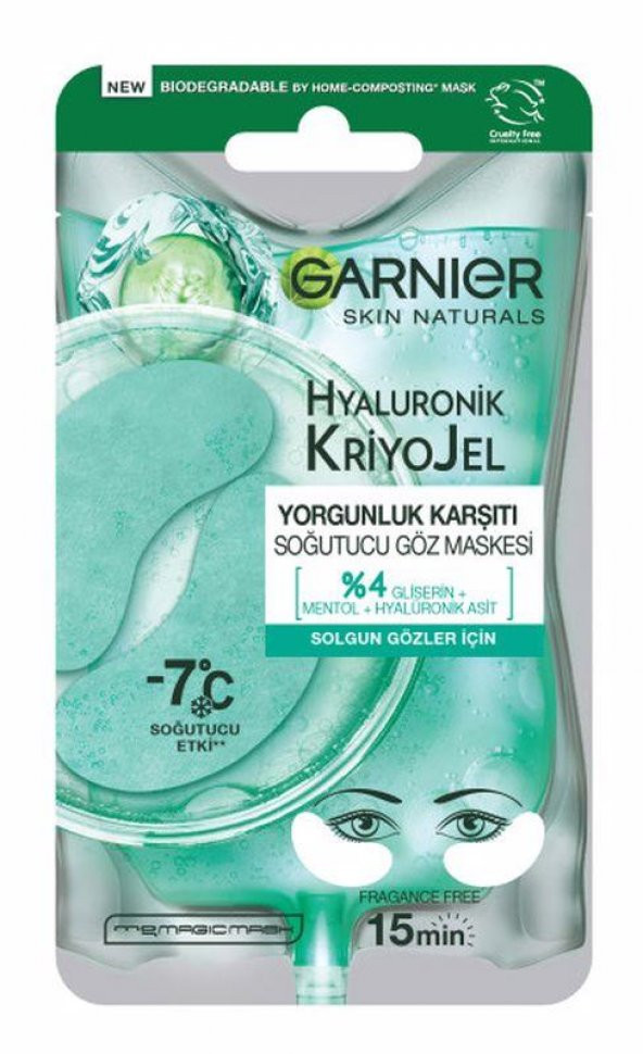 Garnier Hyaluronik Kriyojel Yorgunluk Karşıtı Soğutucu Göz Maskesi ürün görseli 1