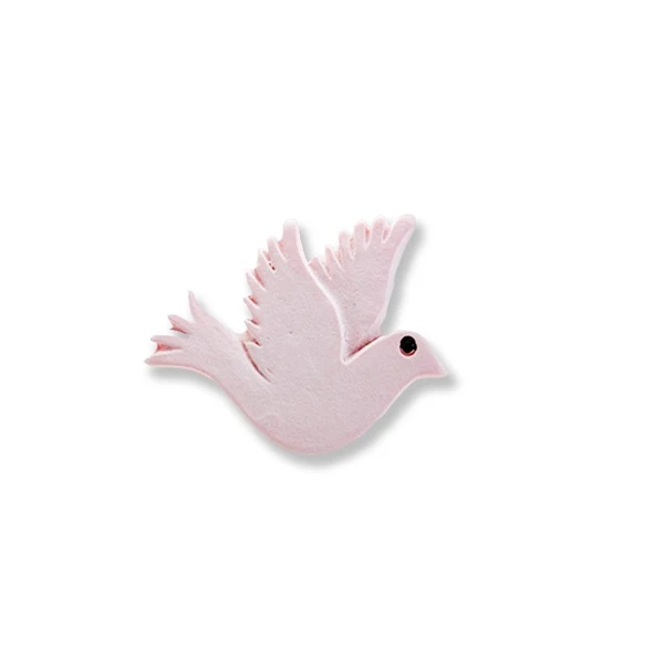 12 Adet 3x2,5cm Minik Güvercin Kuş Biblo - Resim 3