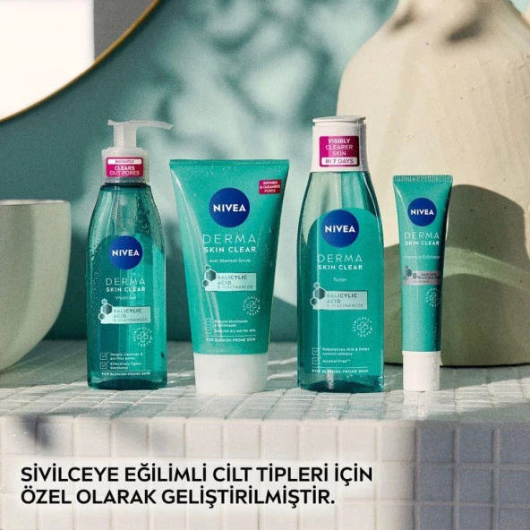 Nivea Derma Skin Clear Tonik 200 ml - Resim 6