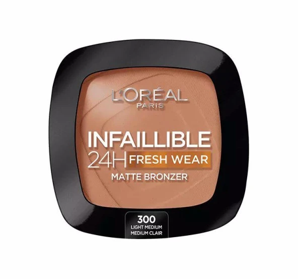 L’Oréal Paris İnfaillible 24H Fresh Wear Matte Bronzer Pudra - 300 Light Clair ürün görseli 1