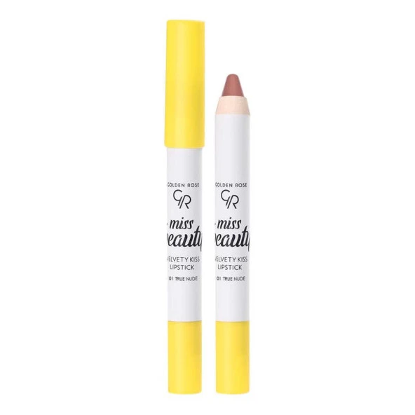 Golden Rose Miss Beauty Velvety Kiss Lipstick - 01 True Nude ürün görseli 1