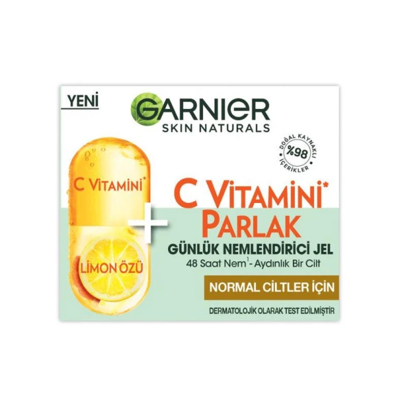 Garnier C Vitamini Parlak Günlük Nemlendirici Jel 50 ml ürün görseli 1