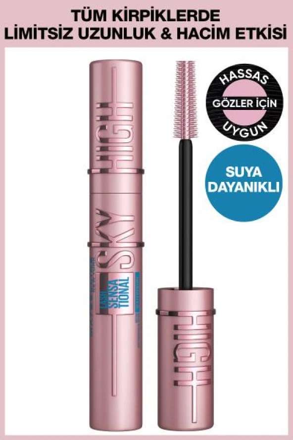 Maybelline New York Lash Sensational Sky High Waterproof Maskara ürün görseli 1