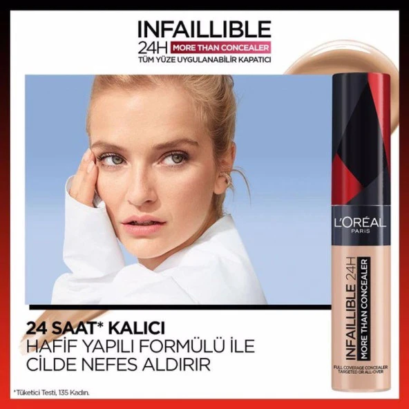 L’Oréal Paris Infaillable Concealer Kapatıcı Linen 328 - Resim 3