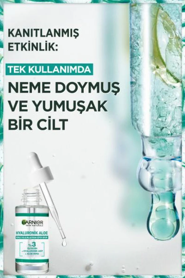 Garnier Hyaluronik Aloe Nemle Dolgunlaştıran Süper Serum 30 ml ürün görseli 1