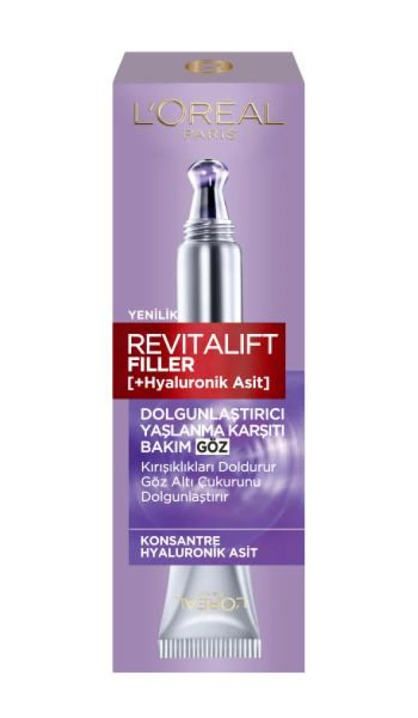 L’Oréal Paris Revitalift Filler Dolgunlaştırıcı Yaşlanma Karşıtı Göz Bakım Kremi 15 ml ürün görseli 1