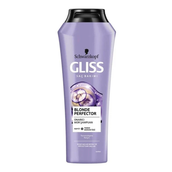 Gliss Blonde Perfector Turunculaşma Karşıtı Onarıcı Mor Şampuan 250 Ml ürün görseli 1