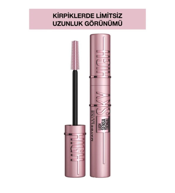 Maybelline New York Lash Sensational Sky High Maskara - Ekstra Siyah ürün görseli 1