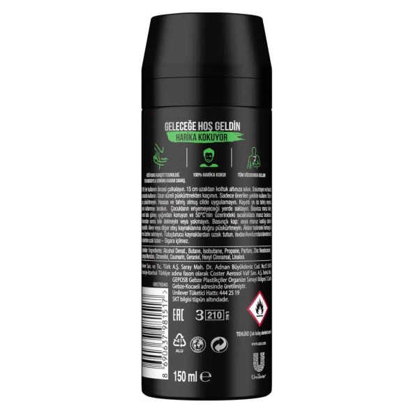 Axe Africa Erkek Deodorant Sprey 150 ml - Resim 2