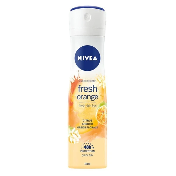 Nivea Fresh Orange 48H Bayan Deodorant 150 ml ürün görseli 1