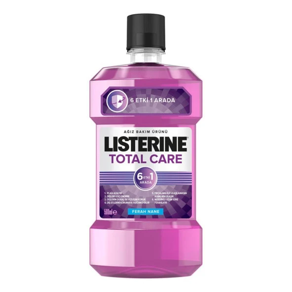 Listerine Total Care Nane Ağız Bakım Suyu 500 ml ürün görseli 1