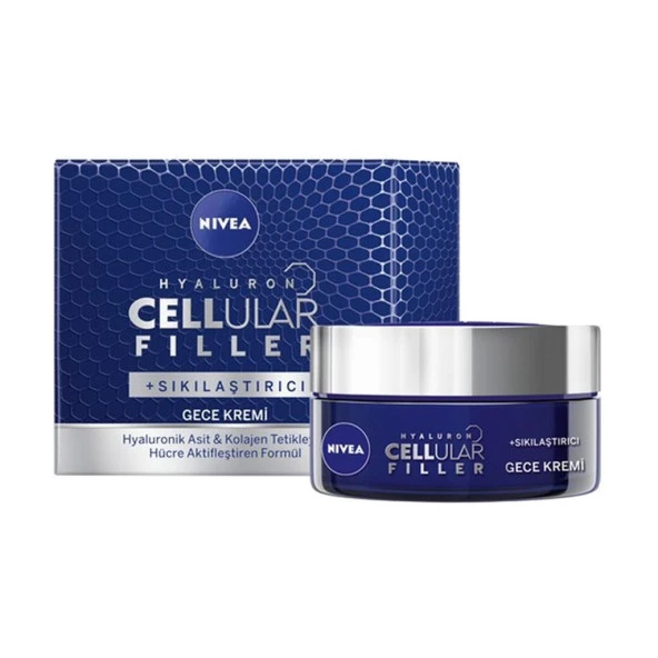 Nivea Hyaluron Cellular Filler +Sıkılaştırıcı Gece Kremi 50 ml ürün görseli 1
