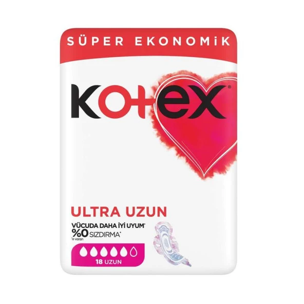 Kotex Ultra Hijyenik Ped Uzun 18'li Süper Ekonomik ürün görseli 1