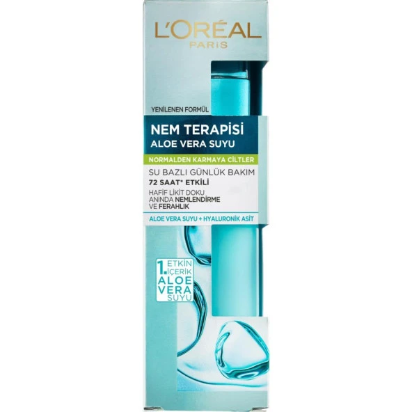 L’Oréal Paris Nem Terapisi Aloe Vera Suyu Normalden Karmaya Ciltler 70 ml ürün görseli 1