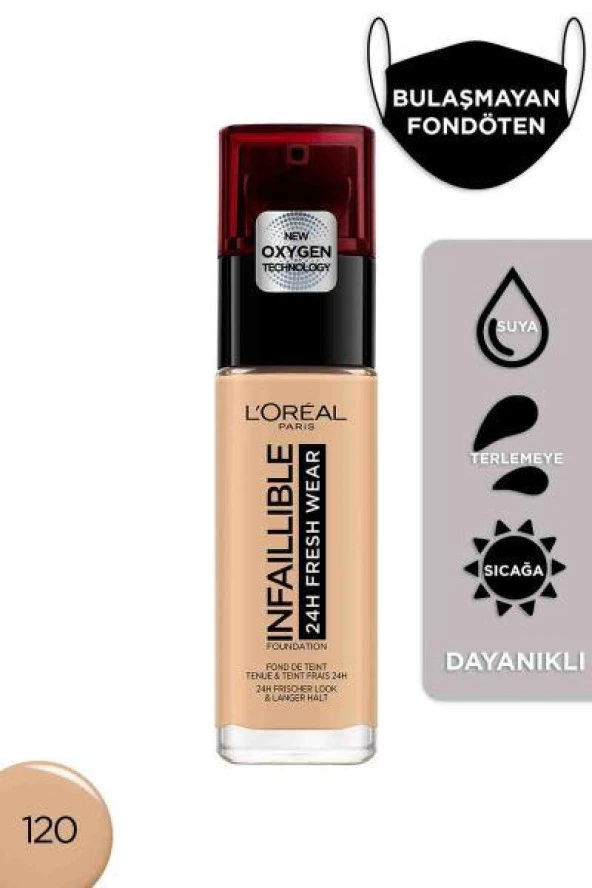 L’Oréal Paris Infaillible 24H Fondöten - 120 Vanilla ürün görseli 1