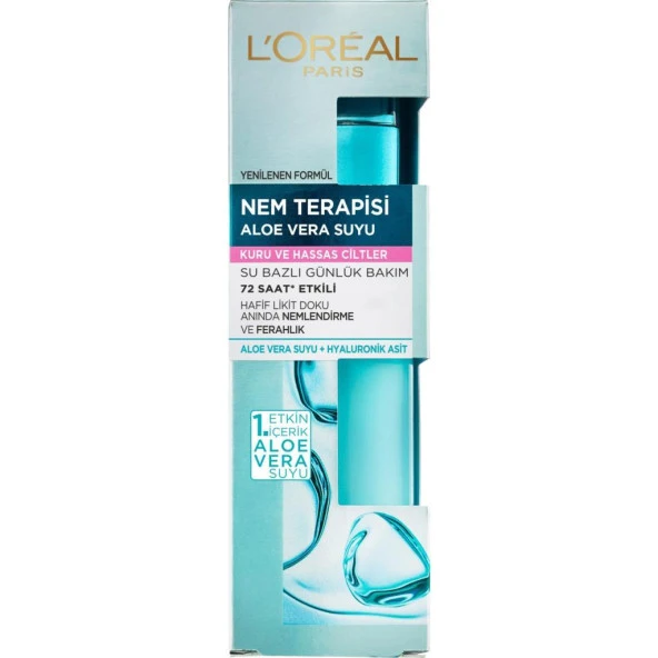 L’Oréal Paris Nem Terapisi Aloe Vera Suyu Kuru ve Hassas Ciltler için 70 ml ürün görseli 1