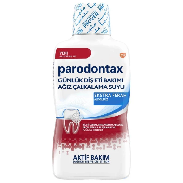 Parodontax Ekstra Ferah Günlük Diş Eti Bakımı Ağız Çalkalama Suyu 500 ml ürün görseli 1