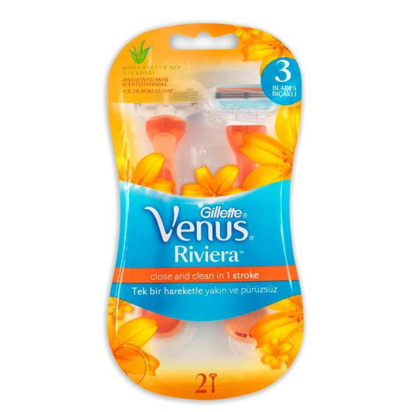 Gillette Venus Riviera Kullan At Kadın Tıraş Bıçağı 2li ürün görseli 1