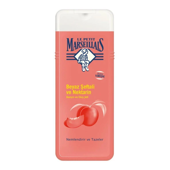 Le Petit Marseillais Beyaz Şeftali ve Nektarin Banyo ve Duş Jeli 400 ml ürün görseli 1