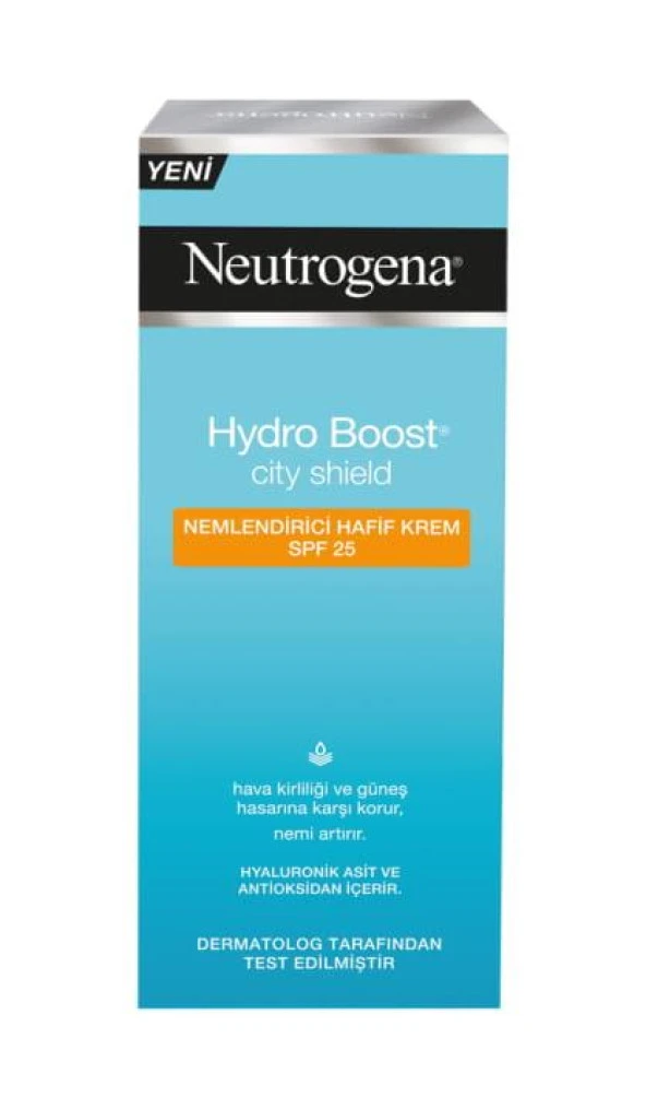 Neutrogena Hydro Boost City Shield Spf 25 Nemlendirici Hafif Krem 50 ml ürün görseli 1