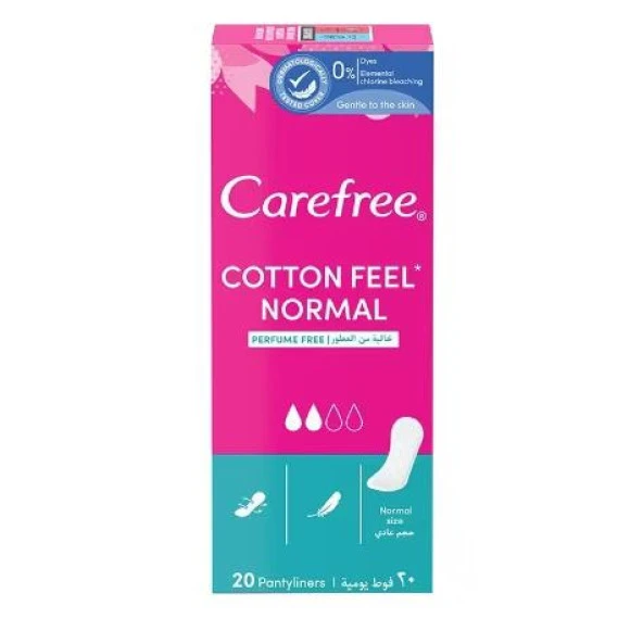 Carefree 3D Comfort Normal Cotton Günlük Ped 20'li ürün görseli 1