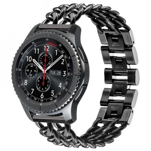 ​​Gear S3 (22mm) KRD-17 Metal Kordon - Resim 12