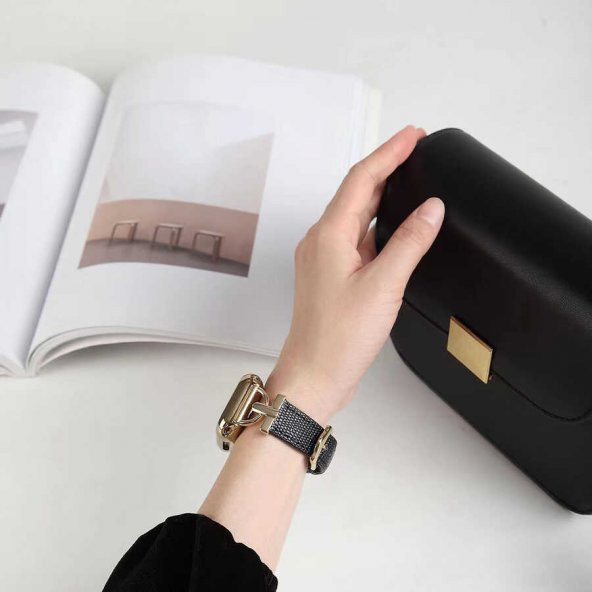 ​​​Apple Watch 7 45mm KRD-53 Deri Kordon ürün görseli 1