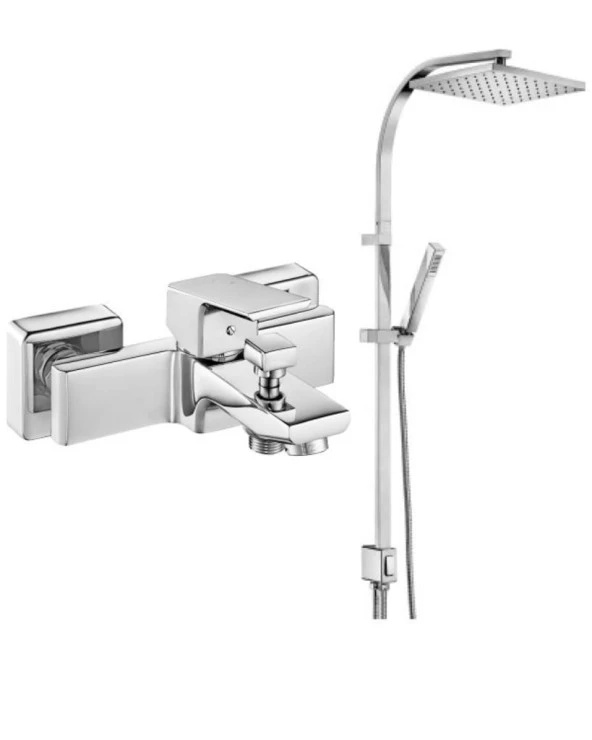 ECA Tiera Banyo Bataryası 469+Tiera Kolonlu Tepe Duş Seti 012    2li Set ürün görseli 1