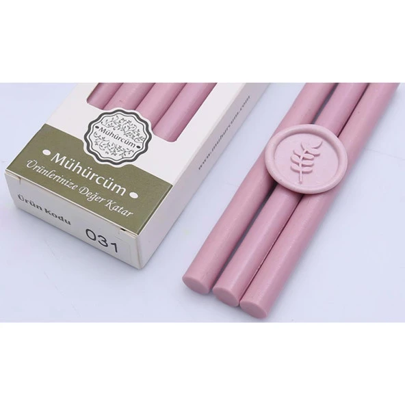 Mühür Mumu Çubuk 11mmx120mm 10 lu Paket Model: 31 ŞEKER PEMBE ürün görseli 1