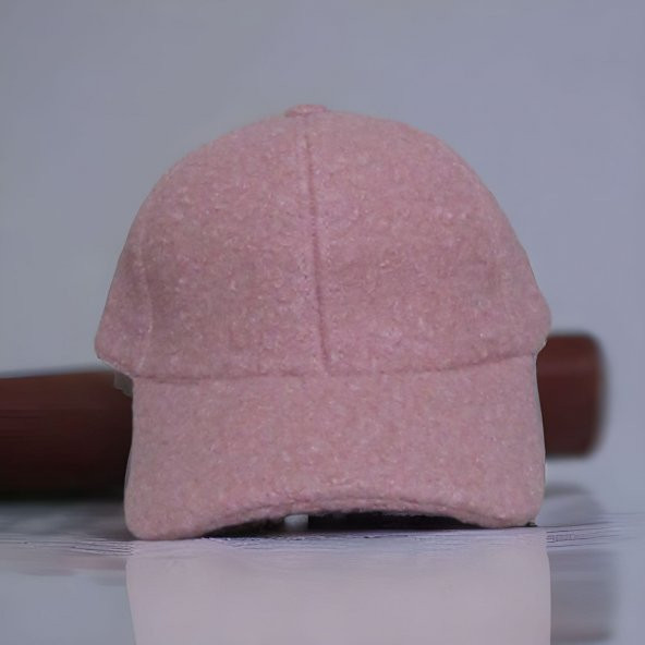 Kadın Kıvırcık Peluş Şapka Toz Pembe ürün görseli 1