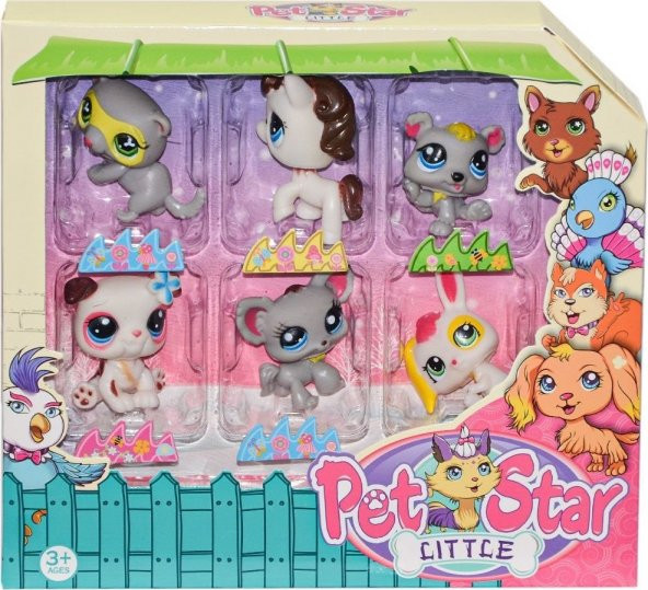 Minik Pet Star Seti 6lı 0827 ürün görseli 1