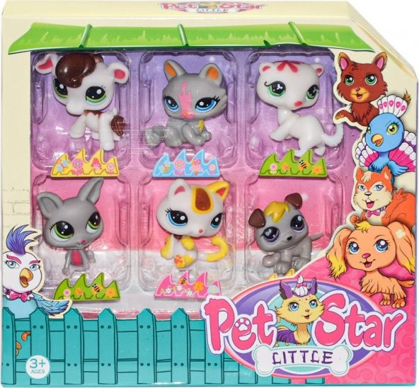 Minik Pet Star Seti 6lı 0827 - Resim 2
