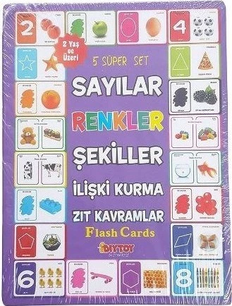 Sayılar, Renkler, Şekiller, İlişki Kurma, Zıt Kavramlar 1413 ürün görseli 1