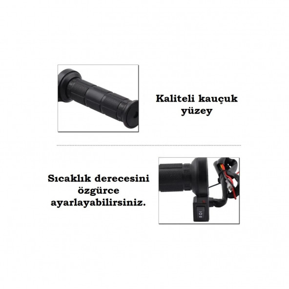 Her Motora Uyumlu - Isıtmalı Elcik Motosiklet Bisiklet El Isıtıcı Elcikler A69 ürün görseli 1