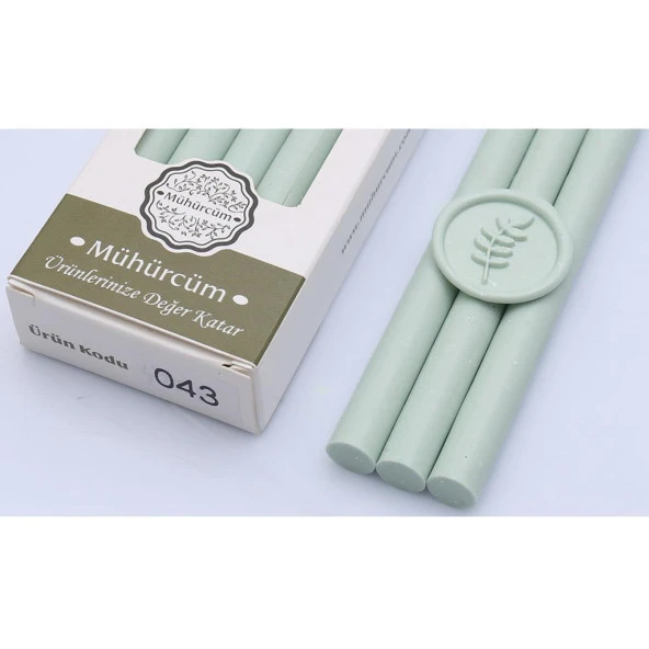 Mühür Mumu Çubuk 11mmx120mm 10 lu Paket Model: 43 SU YEŞİLİ ürün görseli 1