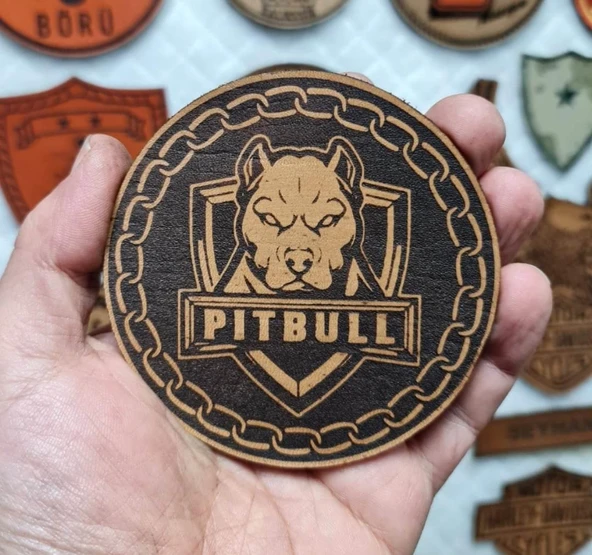 PİTBULL - Deri PEÇ2 - Arma - Askeri Patch pitbul peç patch - Resim 2