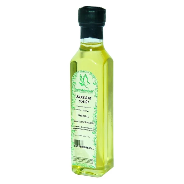 Doğan Baharatçılık Susam Yağı 250 ML Doğal Saf Cam Şişe ürün görseli 1